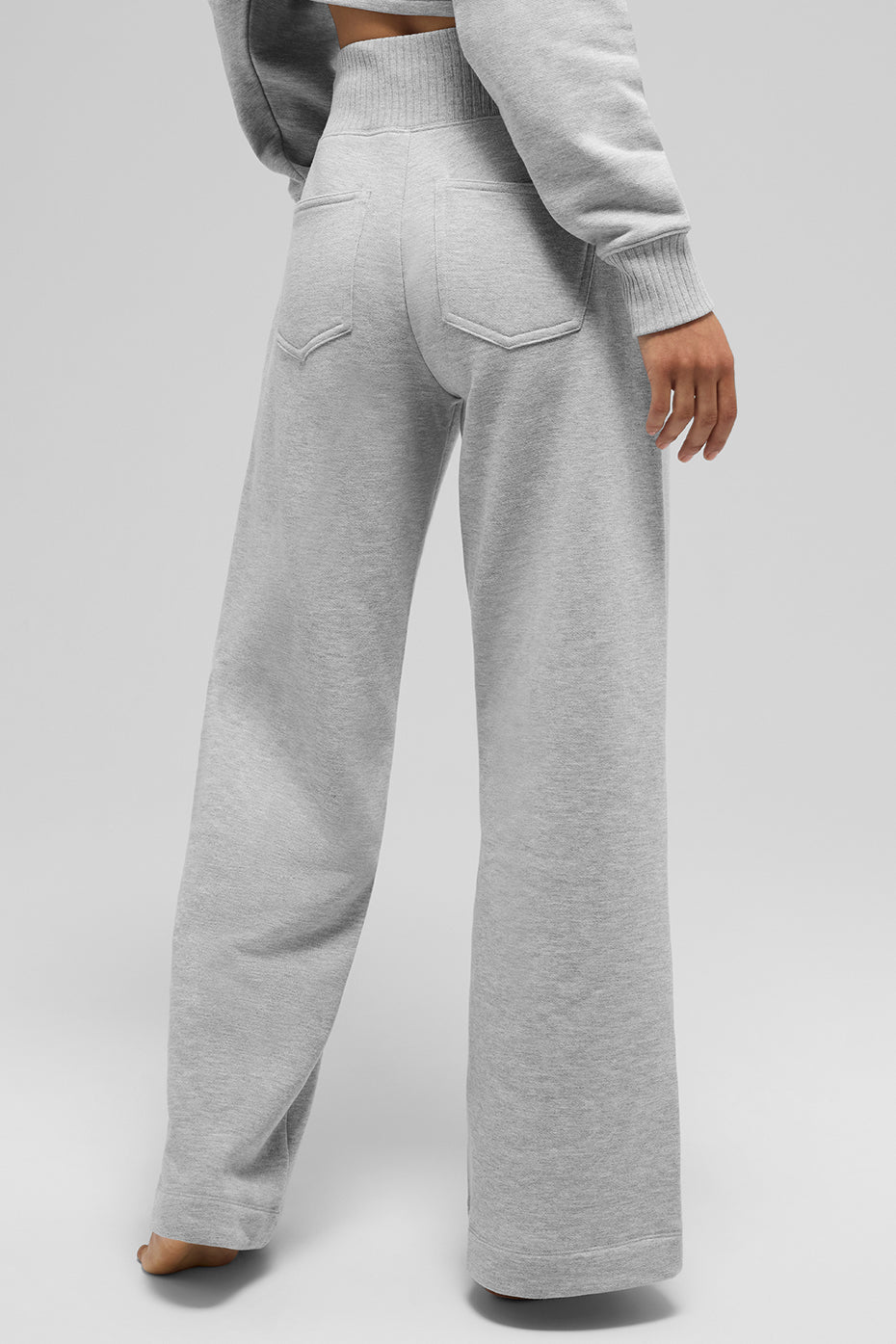 Serenity Wide Leg Sweatpant - Athletic Heather Grey