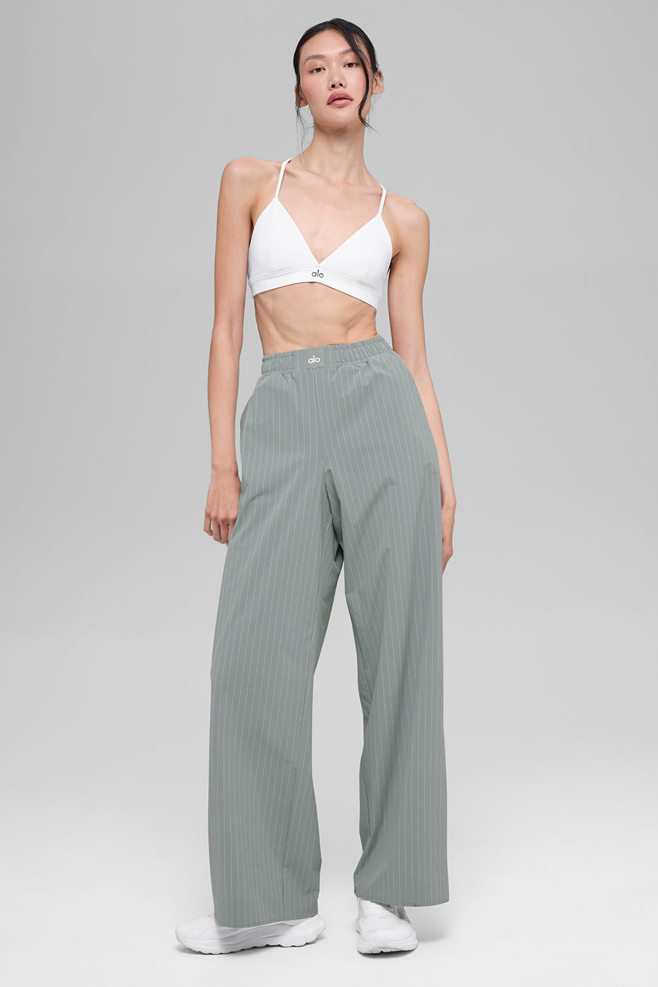 Pinstripe Daylight Boxer Pant (Regular) - Lunar Grey/White